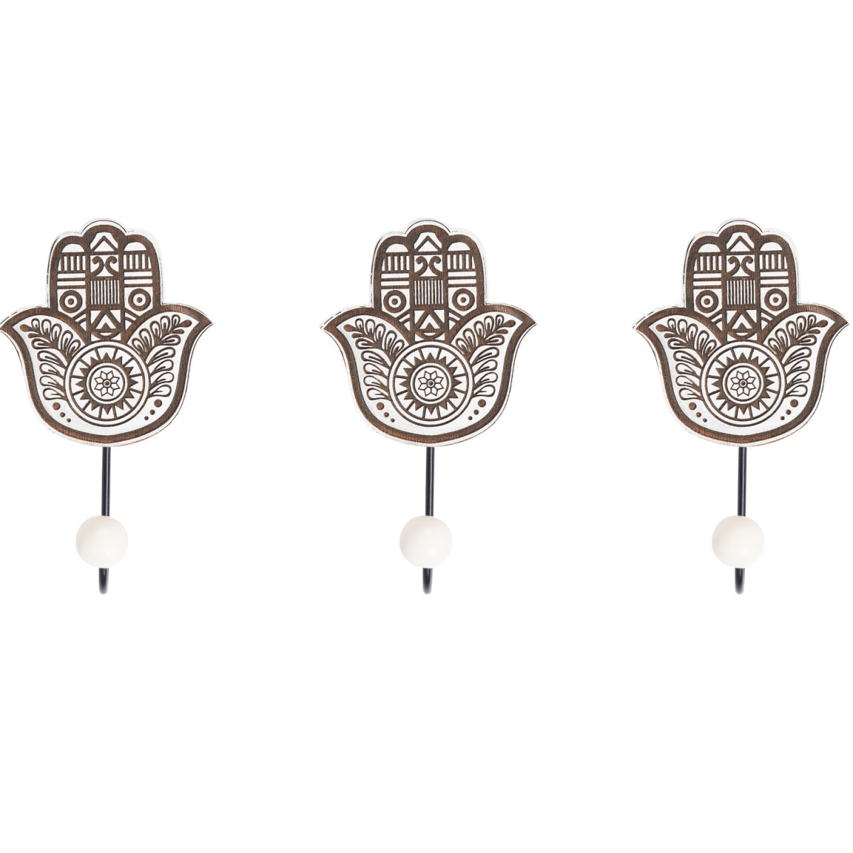 3er Set Orientalischer Wandhaken Haken Hares -3-