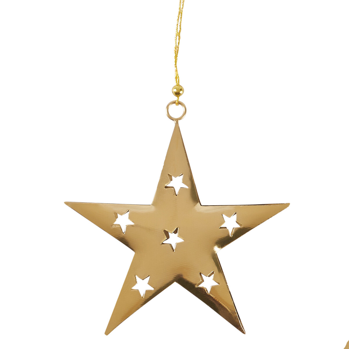 Weihnachtsanhänger Weihnachtsdeko Stern Gold