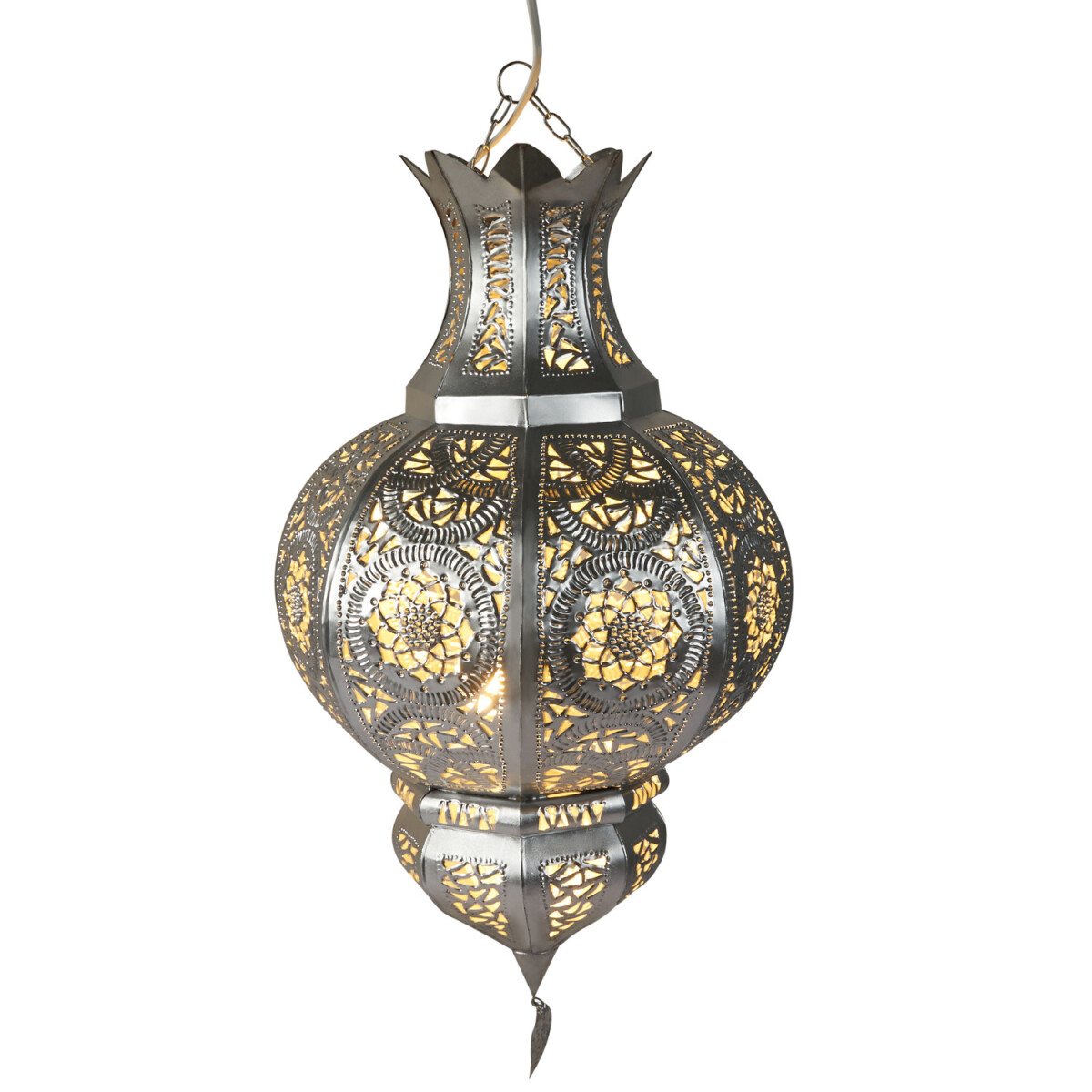 Pendelleuchte Kumira Silber 60cm | Marok box