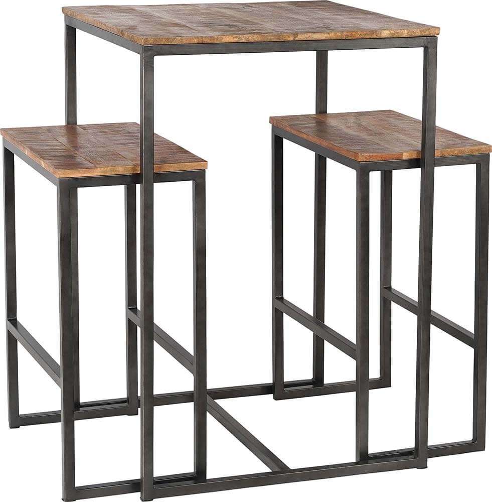 Ensemble table et banc de bar Mojito box