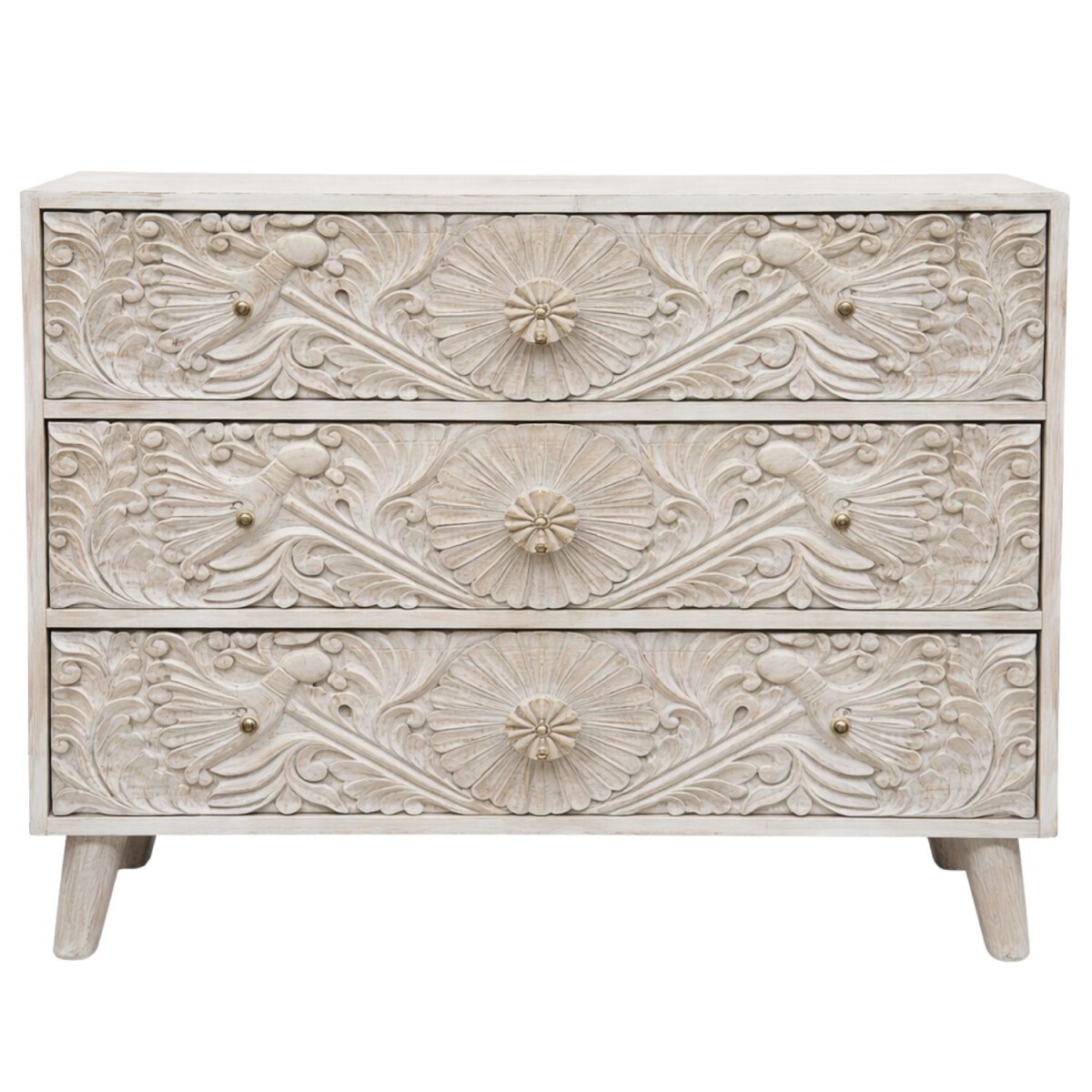 Commode Harnur 80 cm en bois massif, sty box