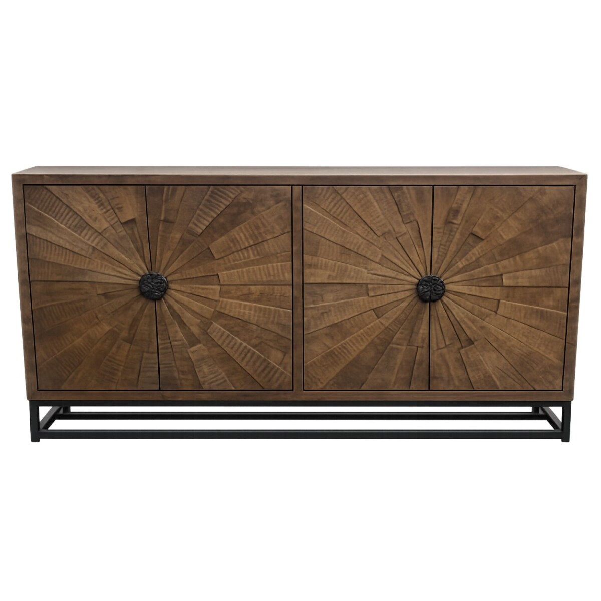 Buffet Hendra marron 180 cm en bois mass box