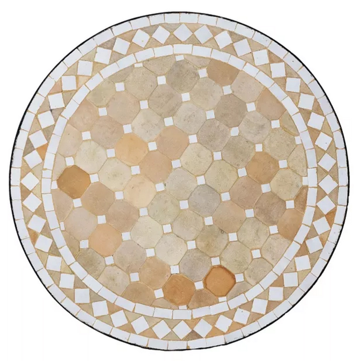 Table marocaine en mosaïque Marrakech 80 cm | Fabriqu&e