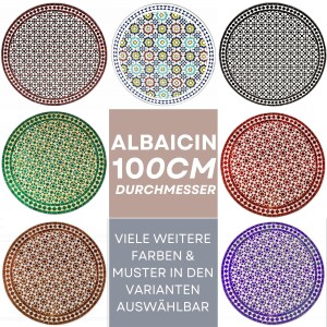 Table en mosaïque marocaine Albaicin 100 cm |...