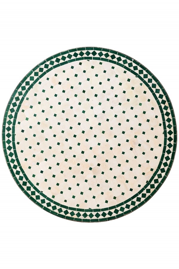Table en mosaïque marocaine Marrakech 100 cm | Fabriqu&
