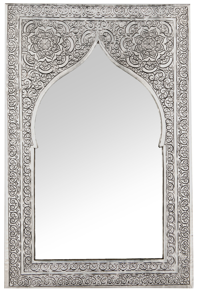 Orientalische Spiegel Malika Silberfarbig Klein