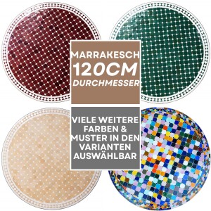 Table marocaine en mosaïque Marrakech 120 cm |...