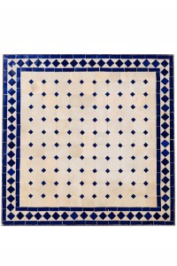 Table en mosaïque marocaine Marrakech 70 x 70 cm |...