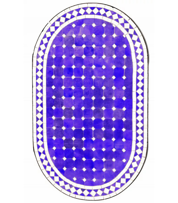 Table en mosaïque marocaine Marrakech 100 x 60 cm | Fab