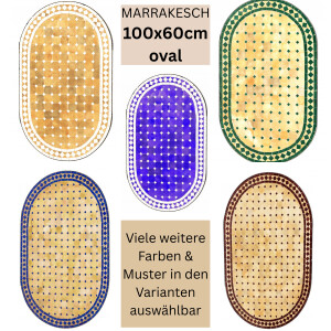 Table en mosaïque marocaine Marrakech 100 x 60 cm |...