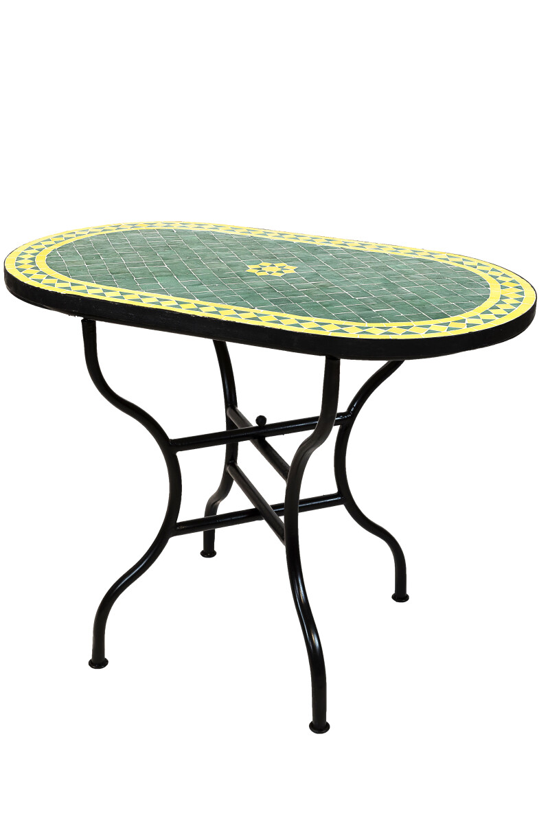 Marokkanischer Mosaiktisch Bilbao 100x60cm | Handarbeit