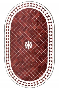 Table en mosaïque marocaine Bilbao 100 x 60 cm |...