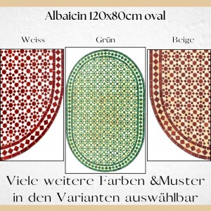 Table en mosaïque marocaine Albaicin 120 x 80 cm |...