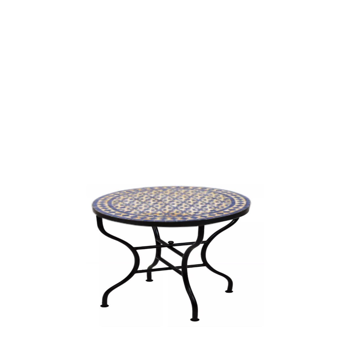 Table en mosaïque marocaine Albaicin, beige et bleu, &o