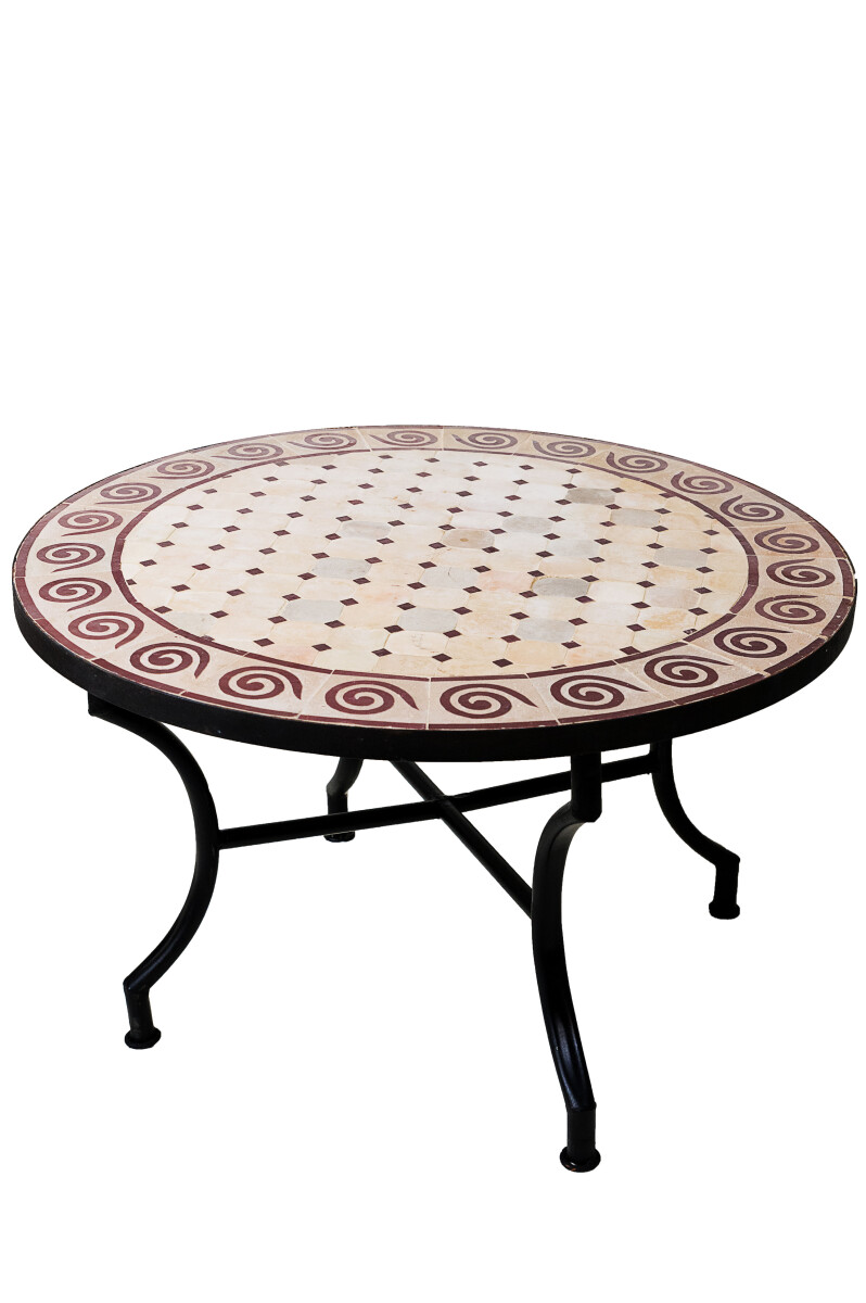 Table en mosaïque marocaine « Spirale » bei