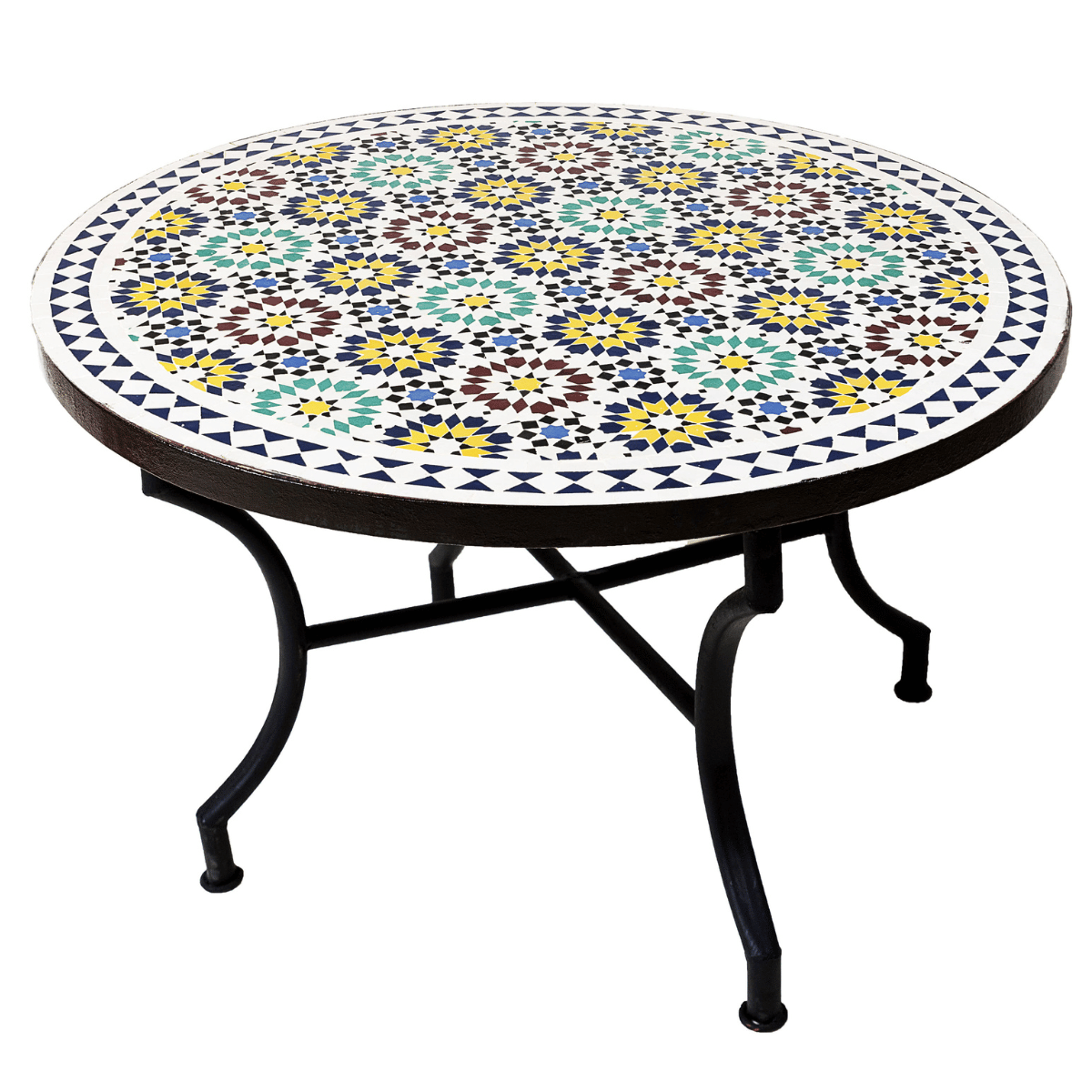 Table en mosaïque marocaine Albaicin multicolore, &osla