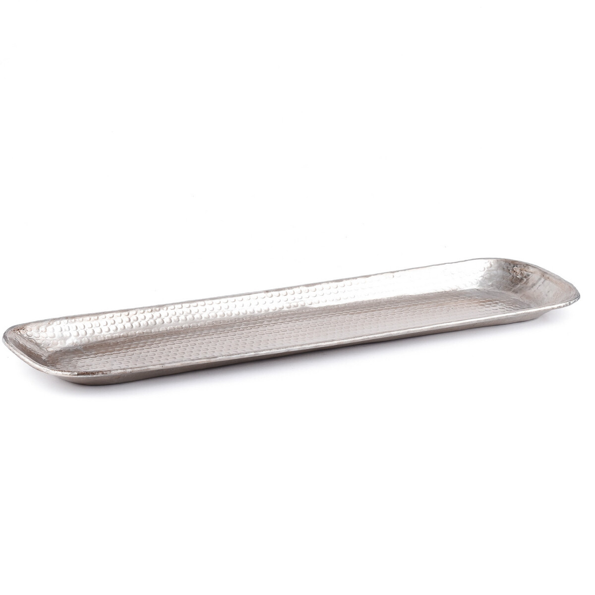 Tablett Kerzentablett Skandinavisch Hedye Silber 58cm lang