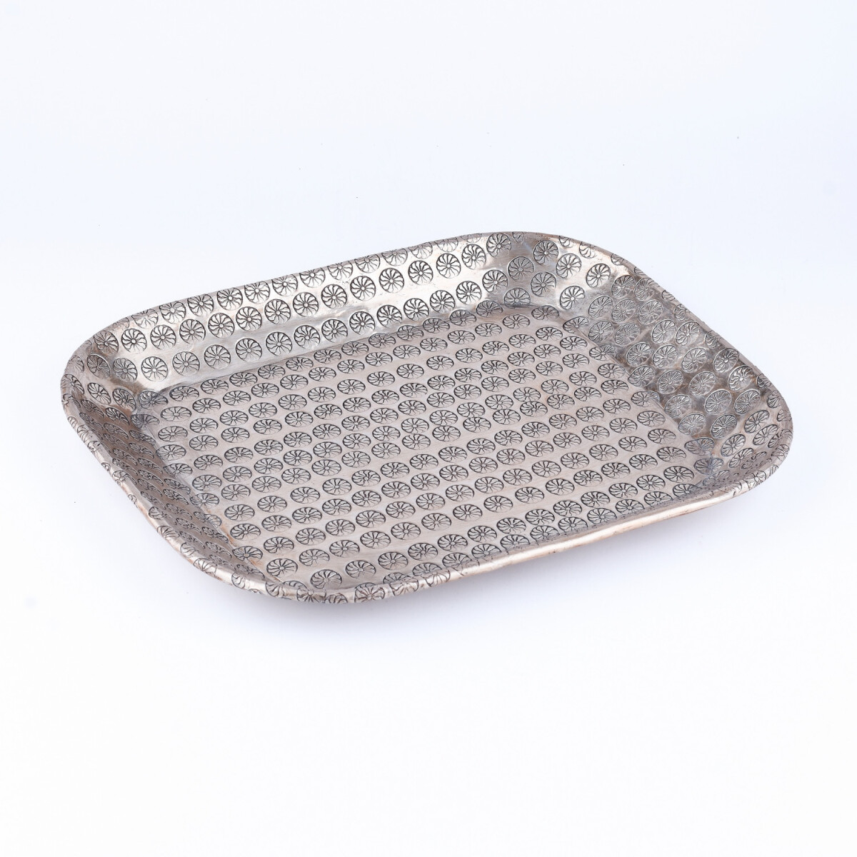 Serviertablett Dekotablett Deko Orientalisch Jamira Silber 2