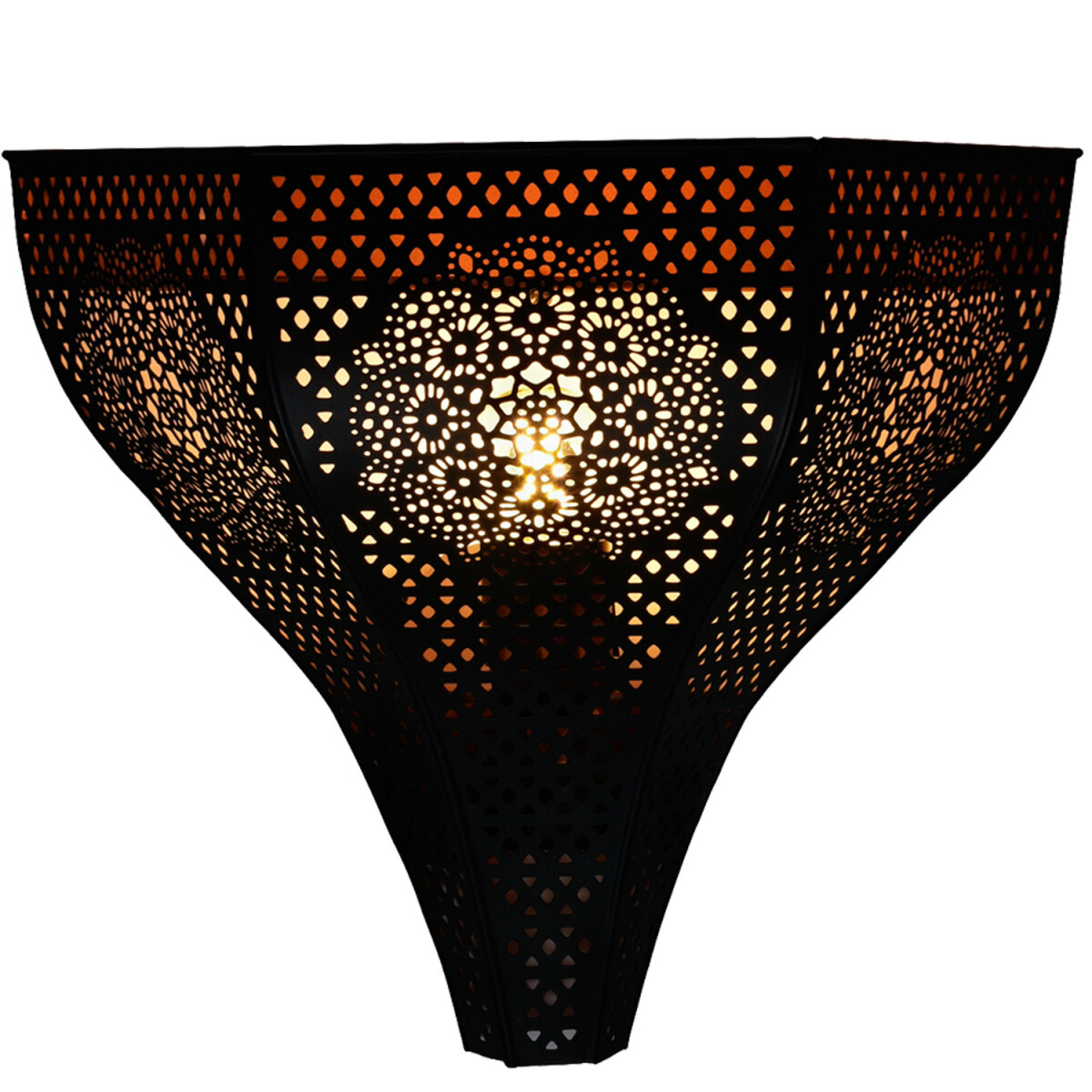 Wandlampe Yaniv Schwarz H 27 cm | Filigr box