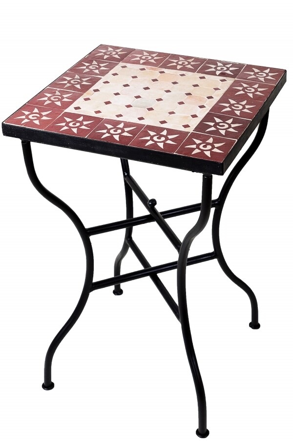 Marokkanischer Mosaiktisch Sonne Beige-B box