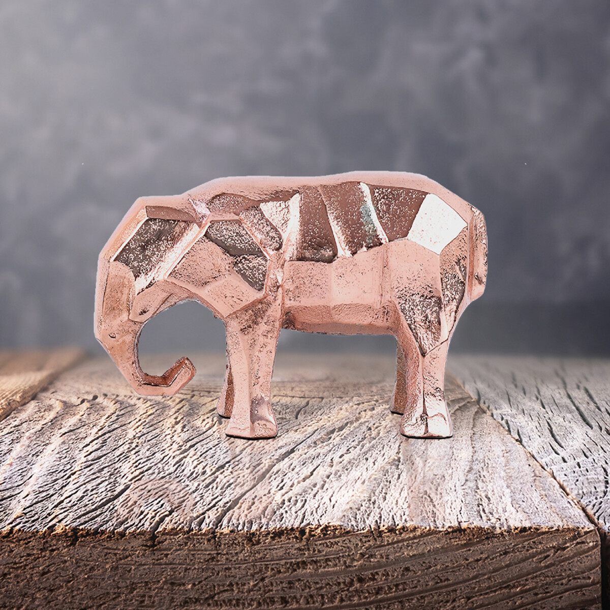 Tierfigur Figur als Tischdekoration Elefant Kupfer