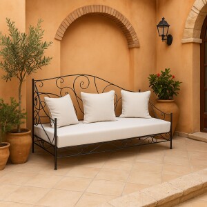 Murcia – Canapé en fer forgé fait...