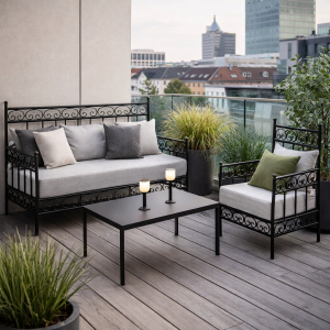 Fauteuil en fer Bilbao 60 x 60 cm | Mobilier de jardin...