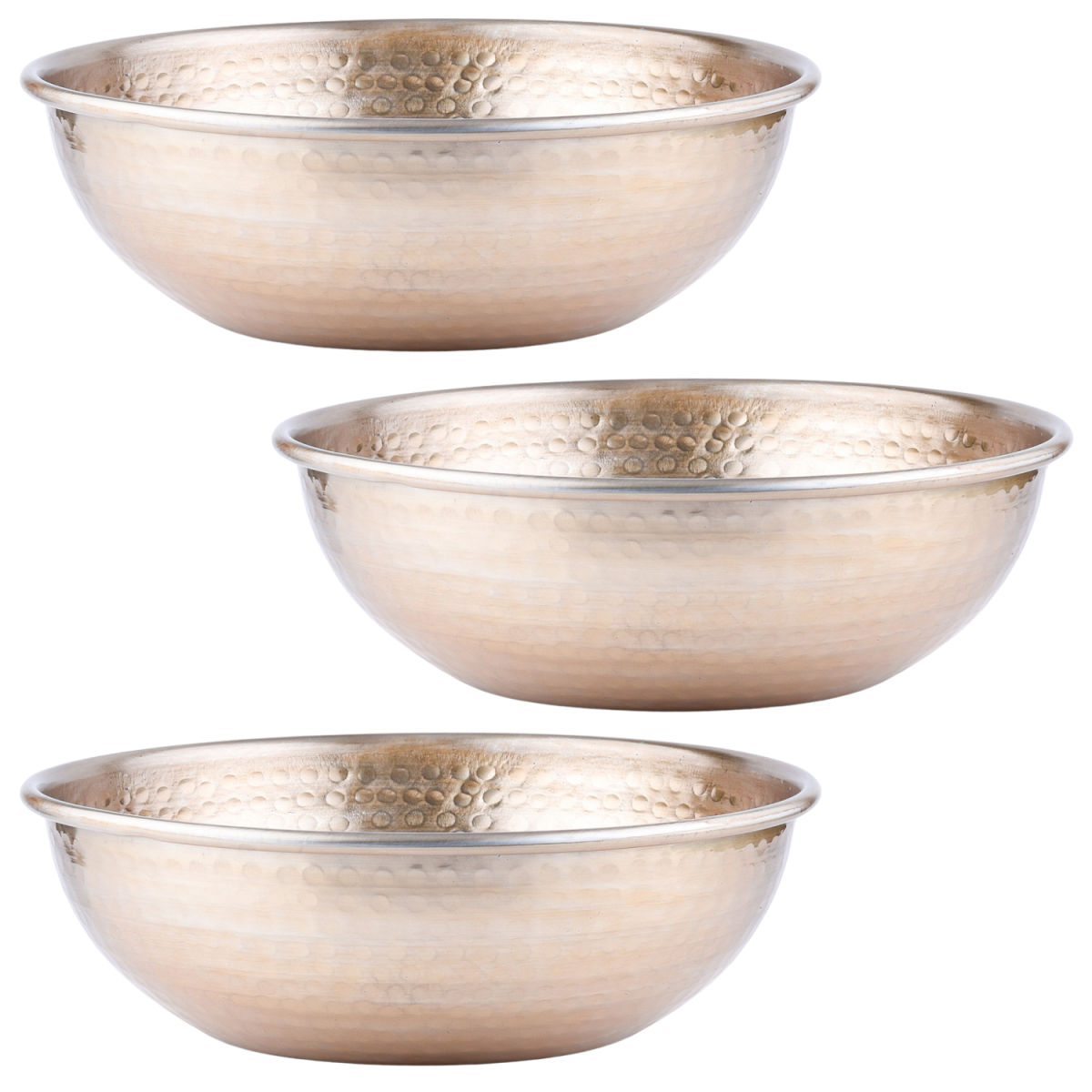 Lot de 3 coupes de service vintage Engla Gold, 27 cm