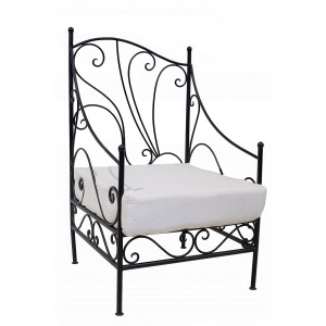 Fauteuil de jardin en fer de style...