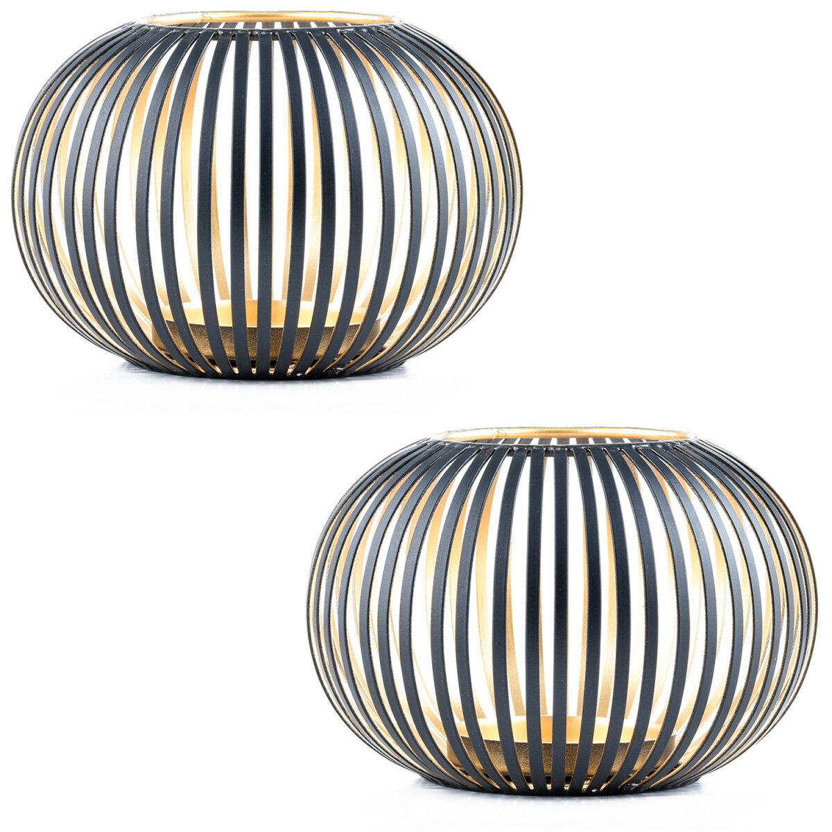 Lot de 2 photophores de style scandinave Amund