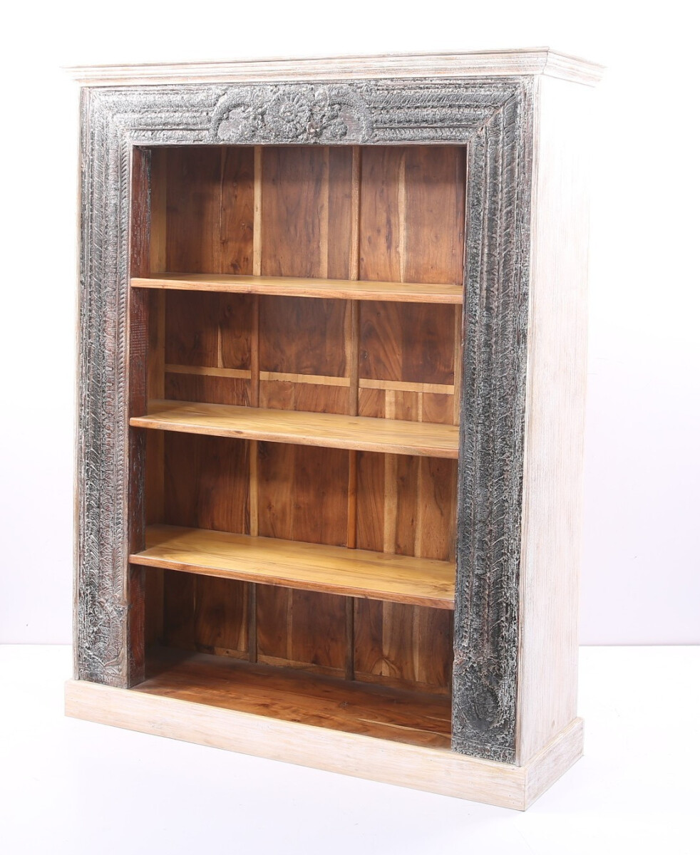 Vintage Regal Bücherregal Antik 210cm Muster -39-