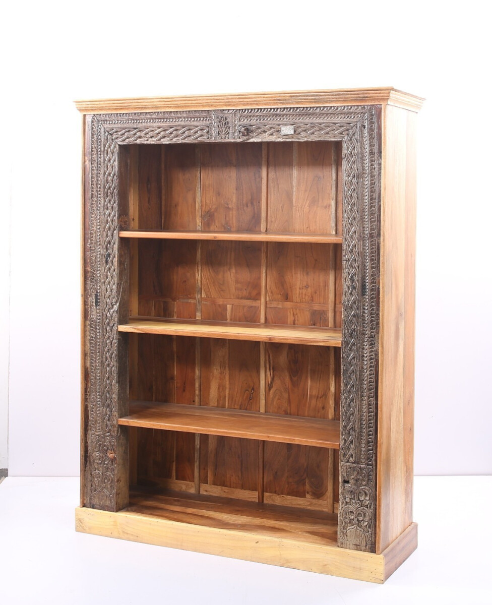 Vintage Regal Bücherregal Antik 210cm Muster -40-