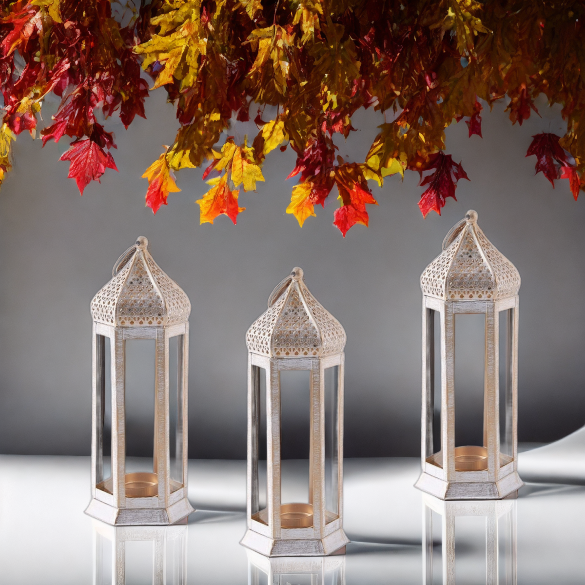 3er Set Orientalische Laterne Dekoration box