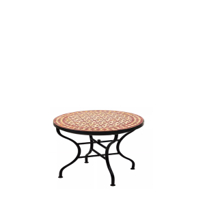 Table en mosaïque marocaine Albaicin Beige Bordeaux,...