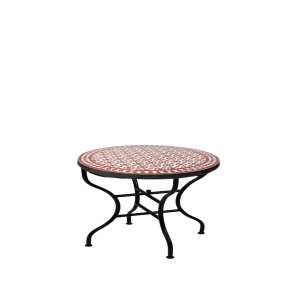 Table marocaine en mosaïque Albaicin, bordeaux et...