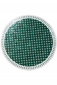 Table en mosaïque marocaine Marrakech, vert et...