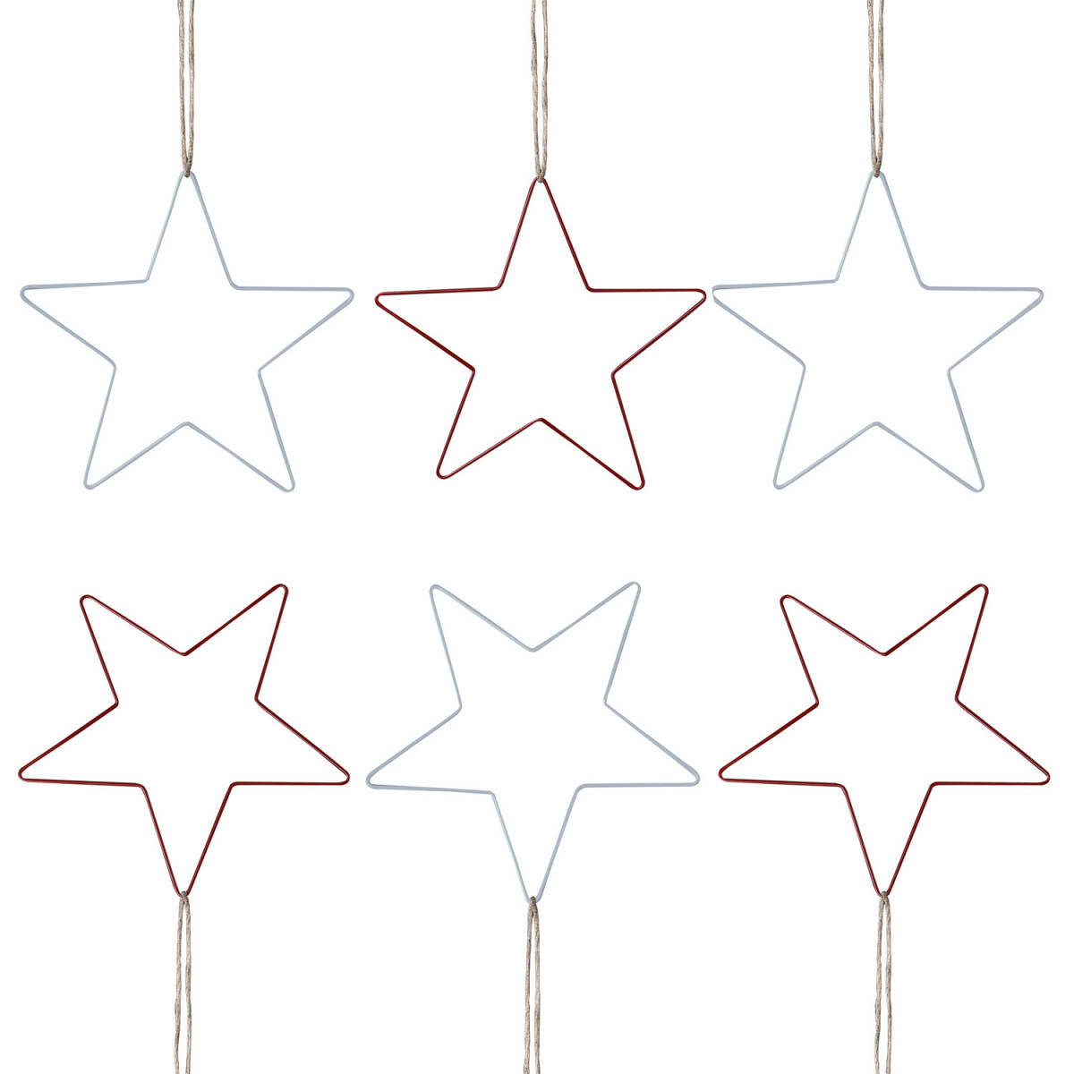 6er Set Weihnachtsstern Hängedeko Wanddeko Tohima