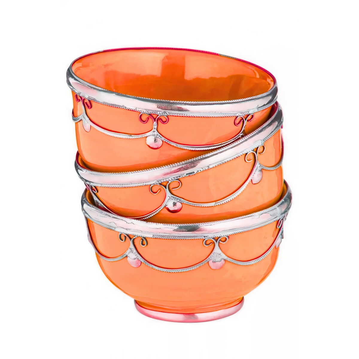 3er Set Orientalische Keramik Fingerfood Schale Miranda Oran