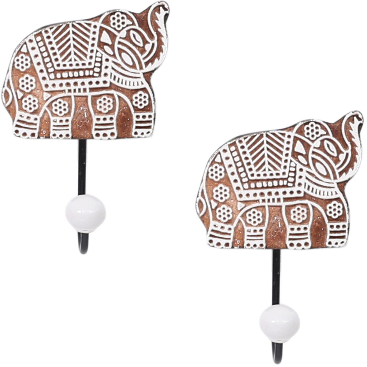 2er Set Boho Deko Wanddeko Garderobenhaken Haken Anima