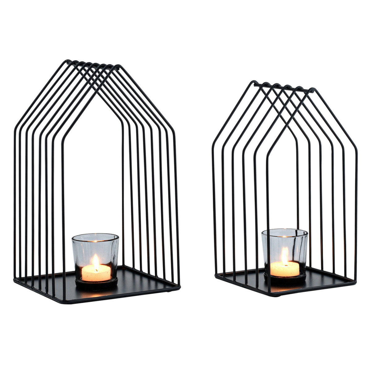 2er Set Skandinavische Deko Windlicht Te box