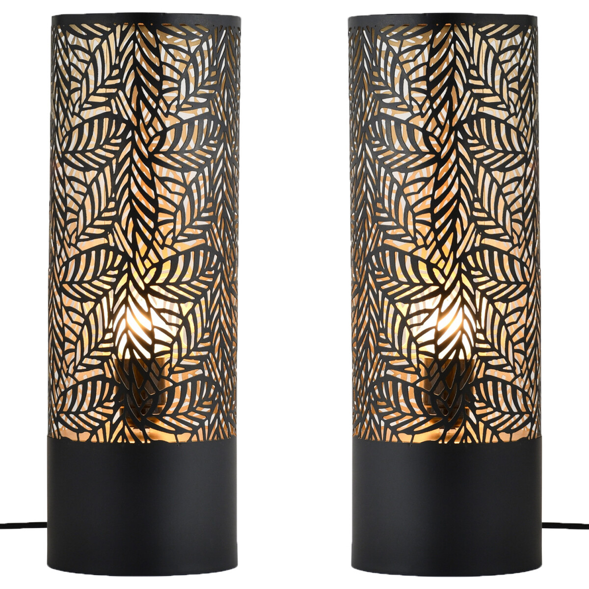 Lot de 2 lampes de table décoratives de style scandin