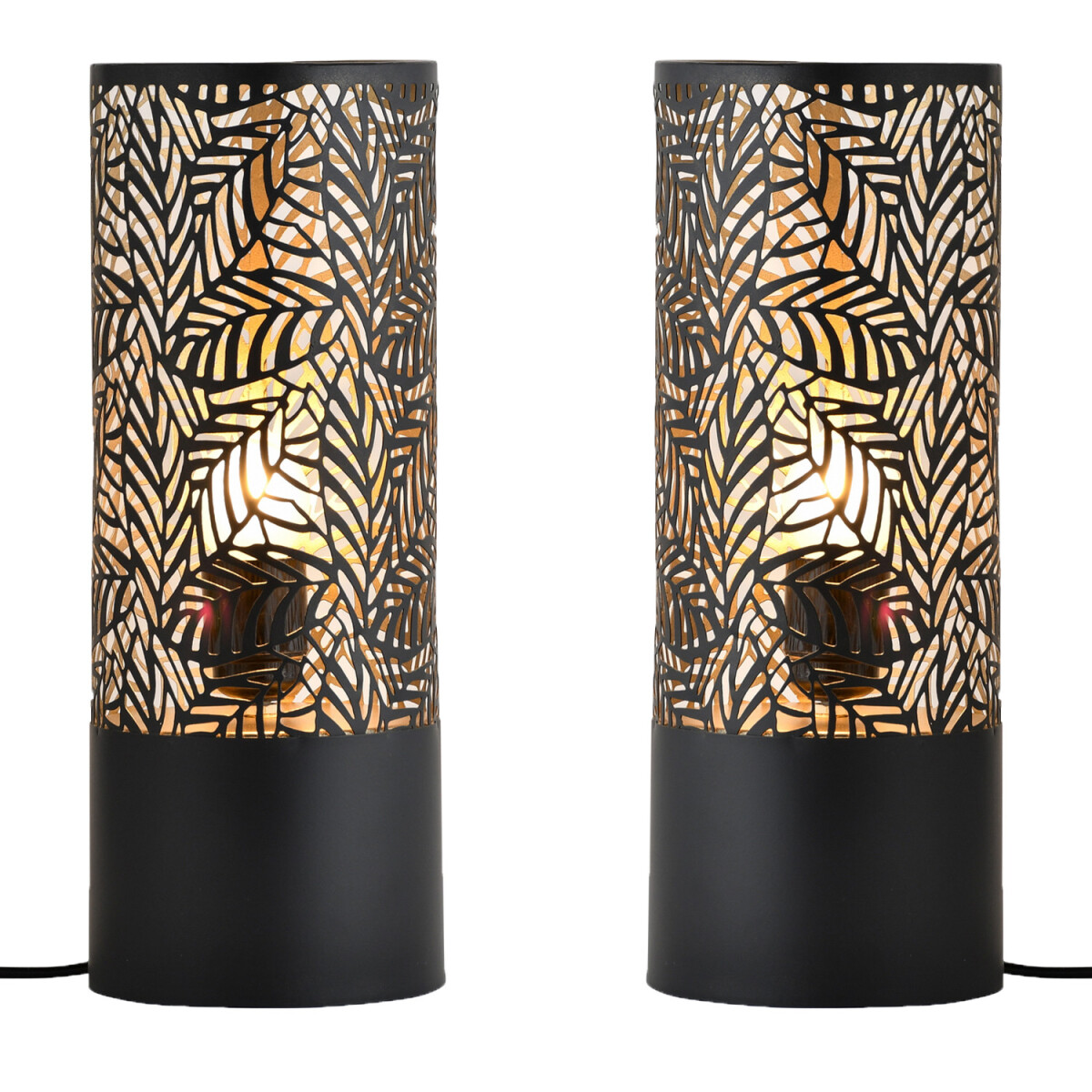 Lot de 2 lampes de table décoratives de style scandin