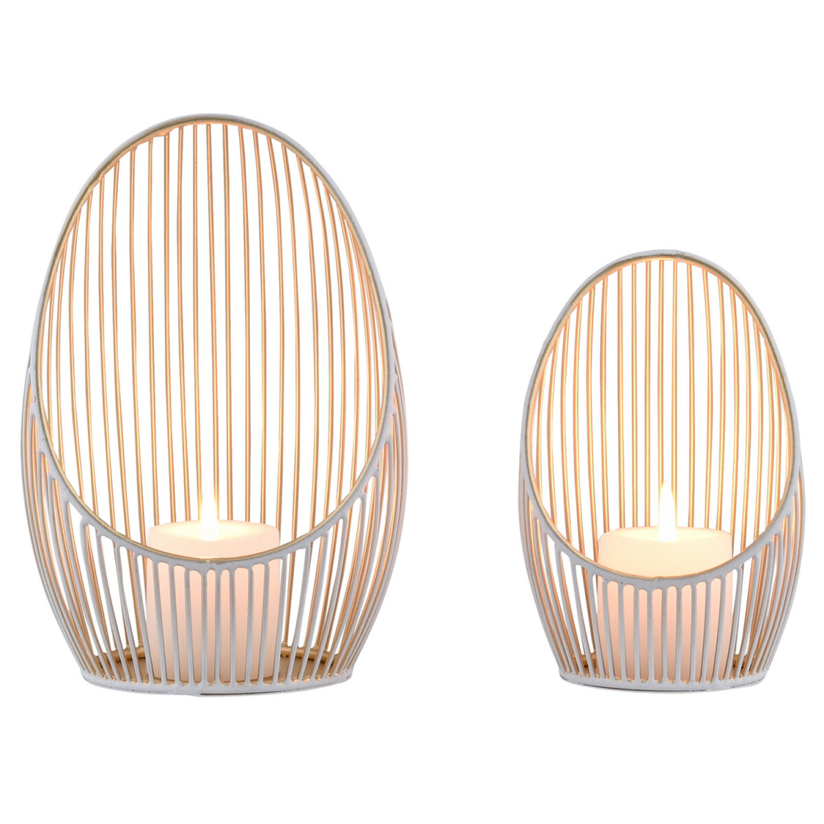 2er Set Deko Aesthetic Teelichthalter Kerzenhalter Dekoobjek