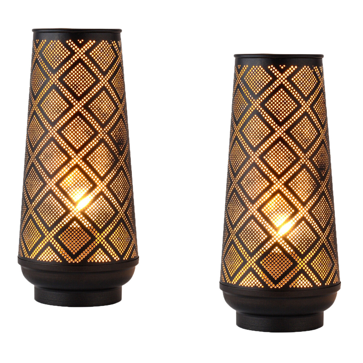 Lot de 2 lampes de table décorati box