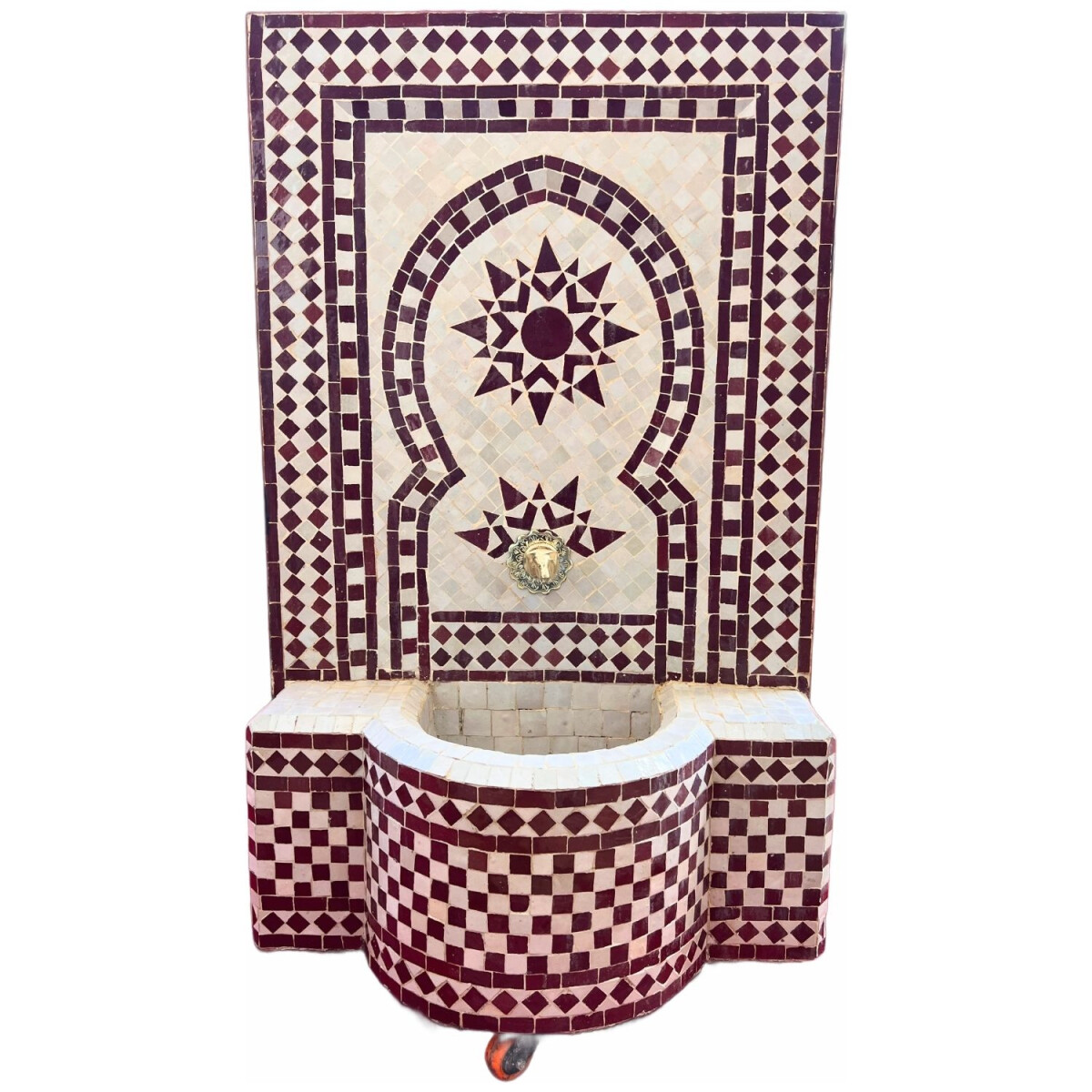 Marokkanischer Mosaik Gartenbrunnen 109c box