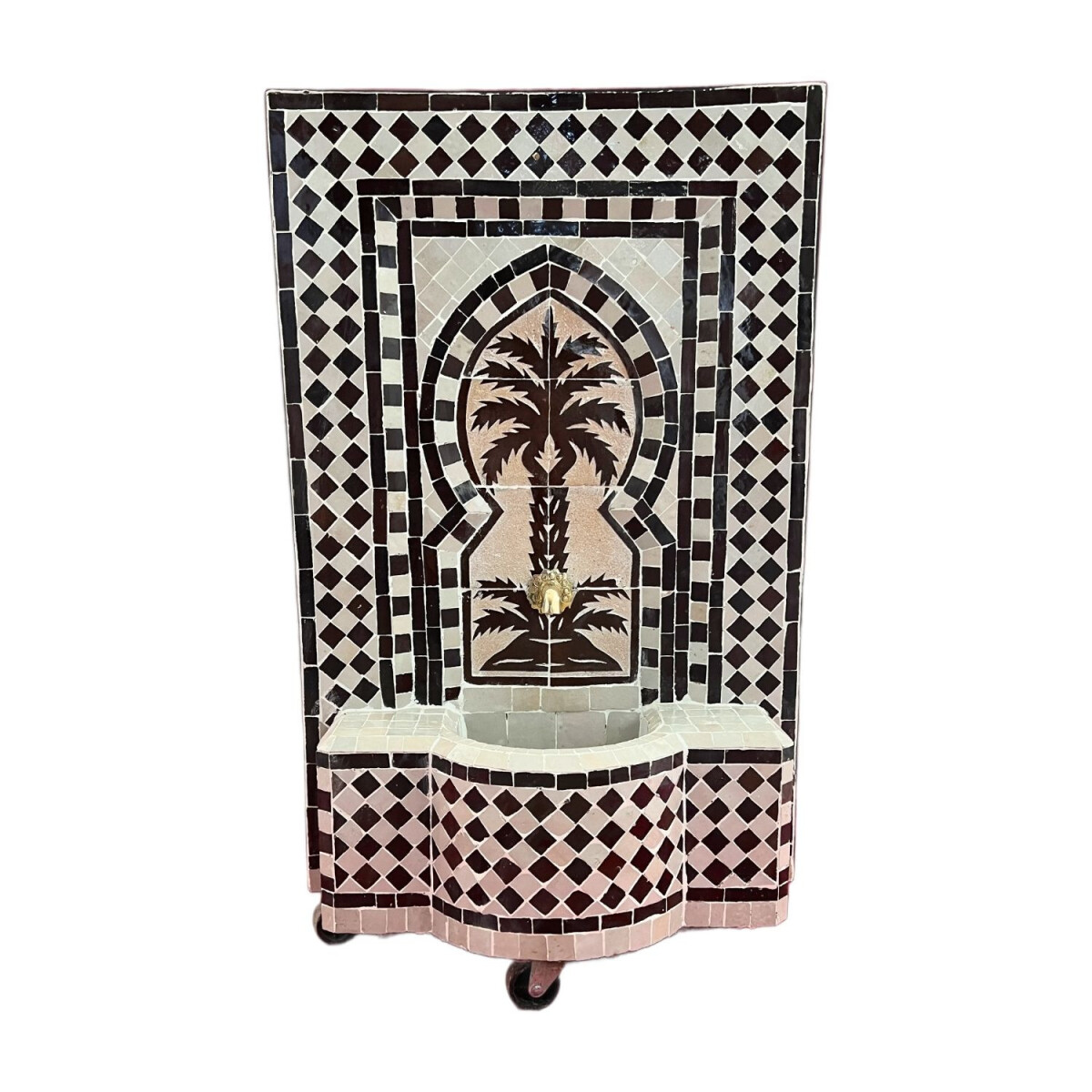 Marokkanischer Mosaik Gartenbrunnen 84cm box
