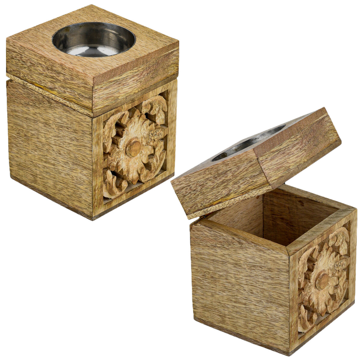 2er Set Orientalische Deko Teelichthalter Aufbewahrungsbox B