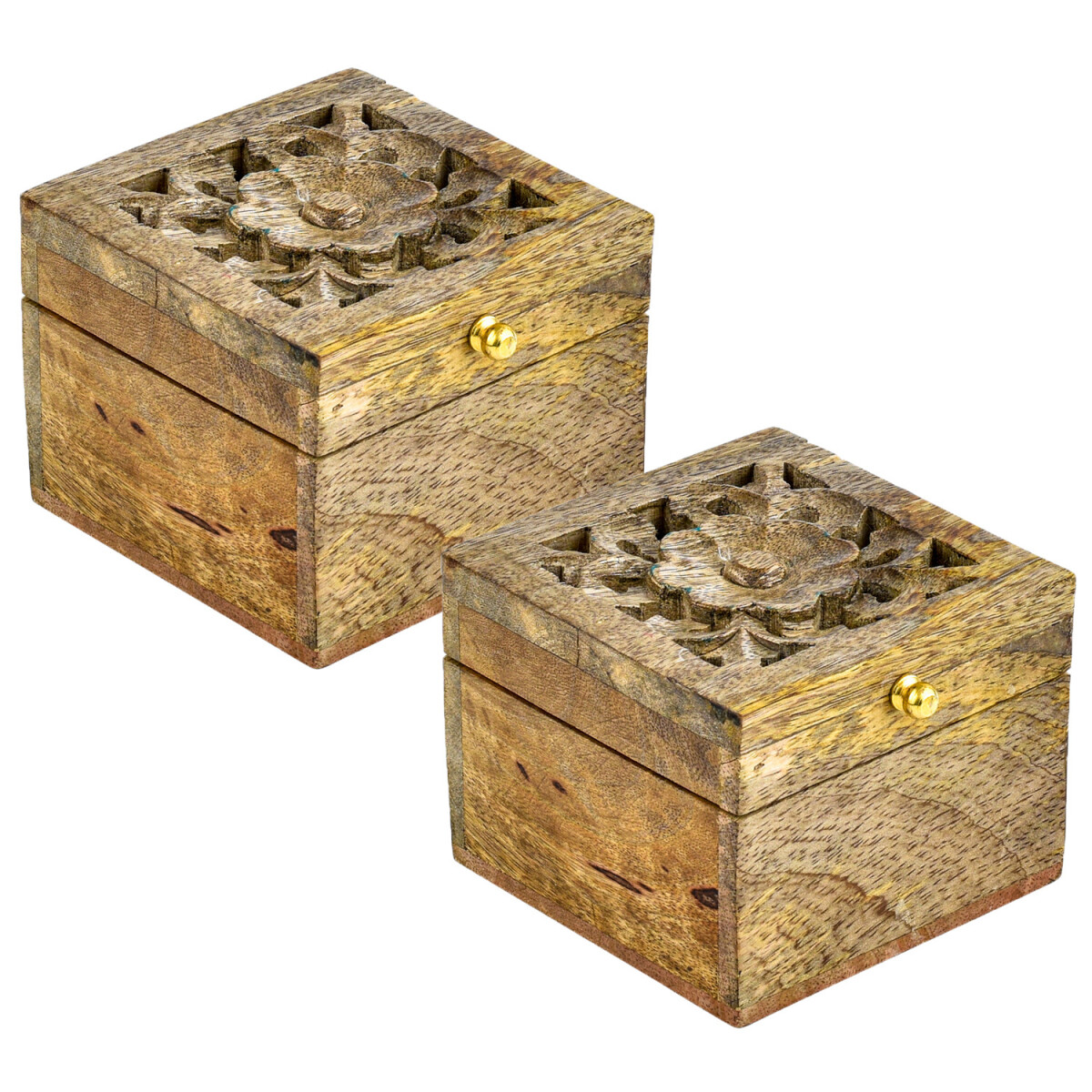 Lot de 2 bo&icirc;tes de rangement...