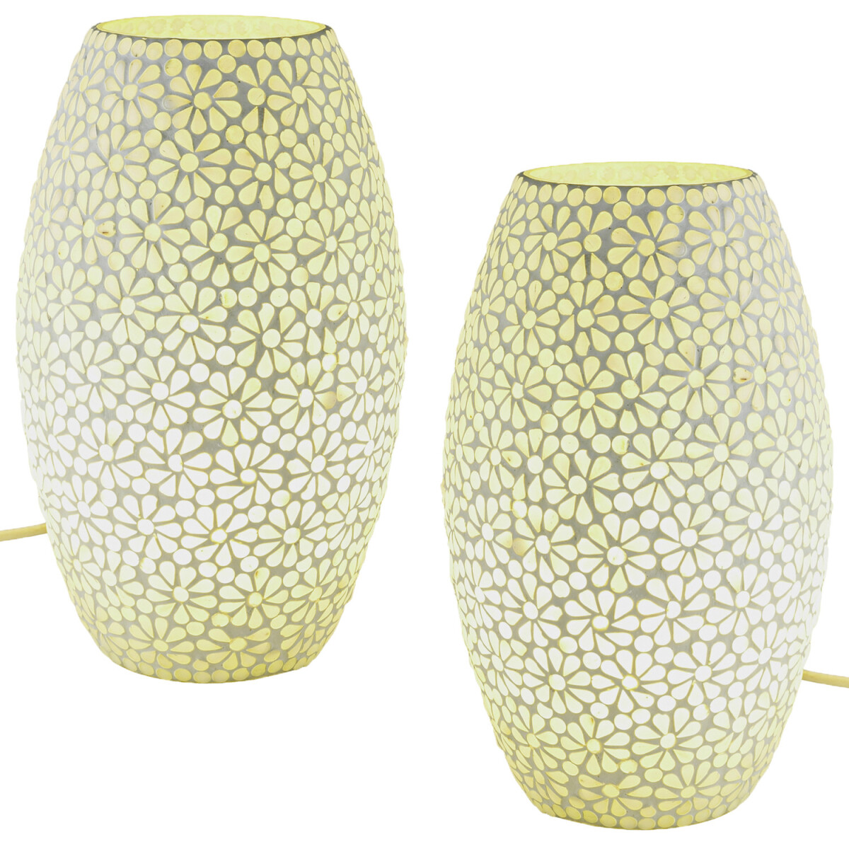 Lot de 2 lampes de table décorati box