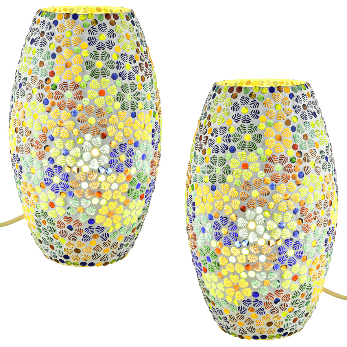 Lot de 2 lampes de table décorati box